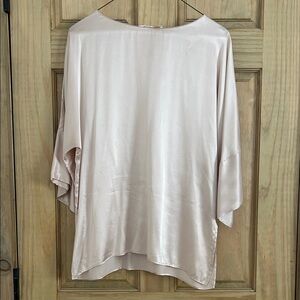 Amanda Uprichard Silk Blush Blouse